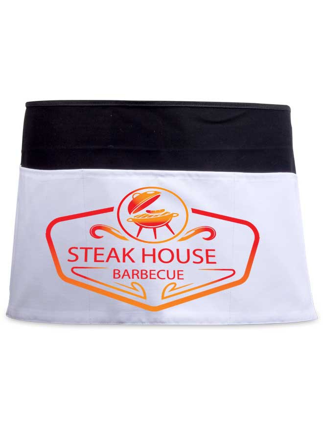 Custom printed waiter apron