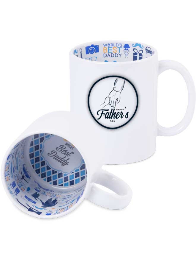 Custom printed fathers day mug