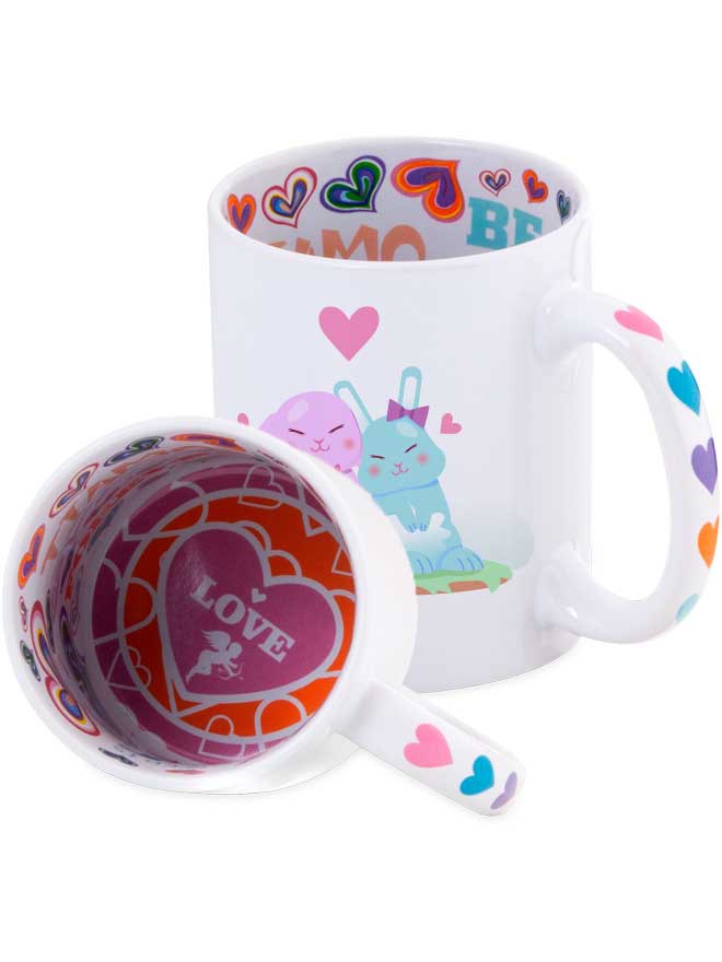 Custom printed valentine mug