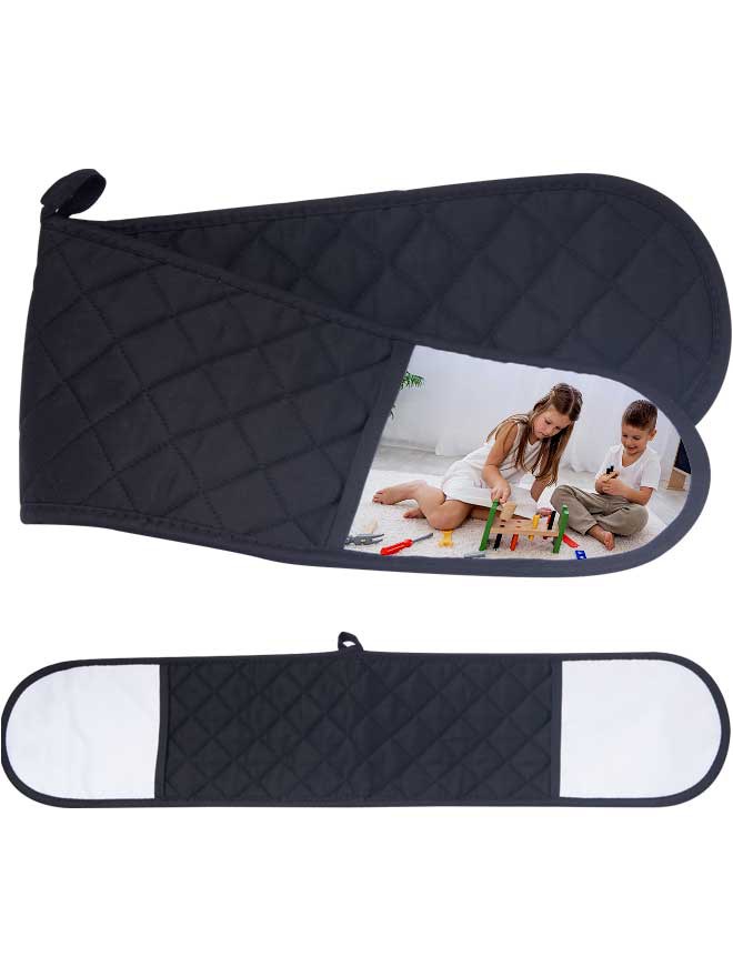 Custom printed oven glove double