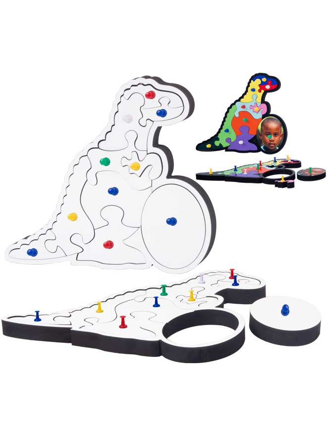 Custom printed dinosaur puzzle