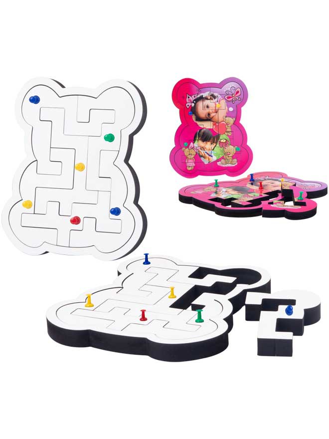 Custom printed geo teddy puzzle